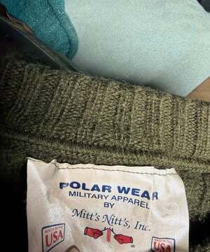 Military polar wear 100% real wool